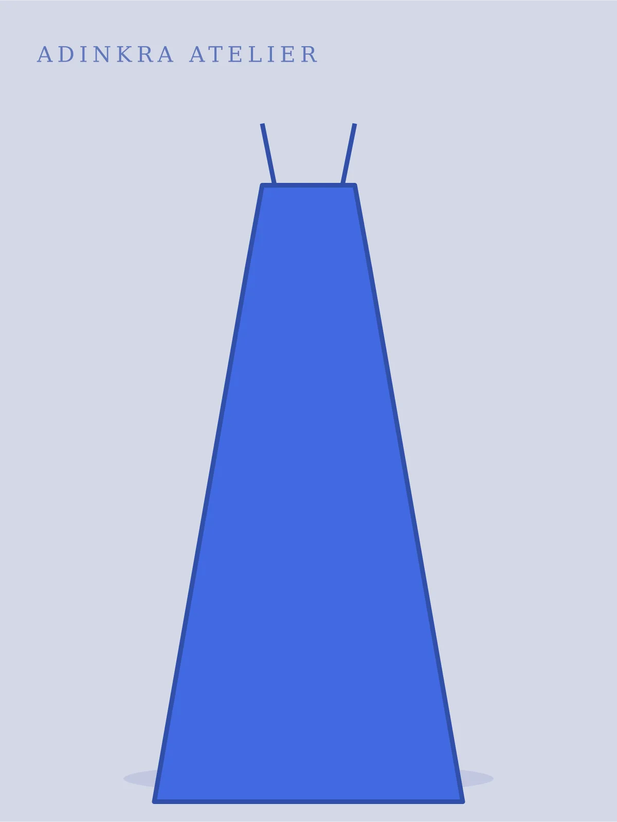 Osu Midi Dress in royal blue