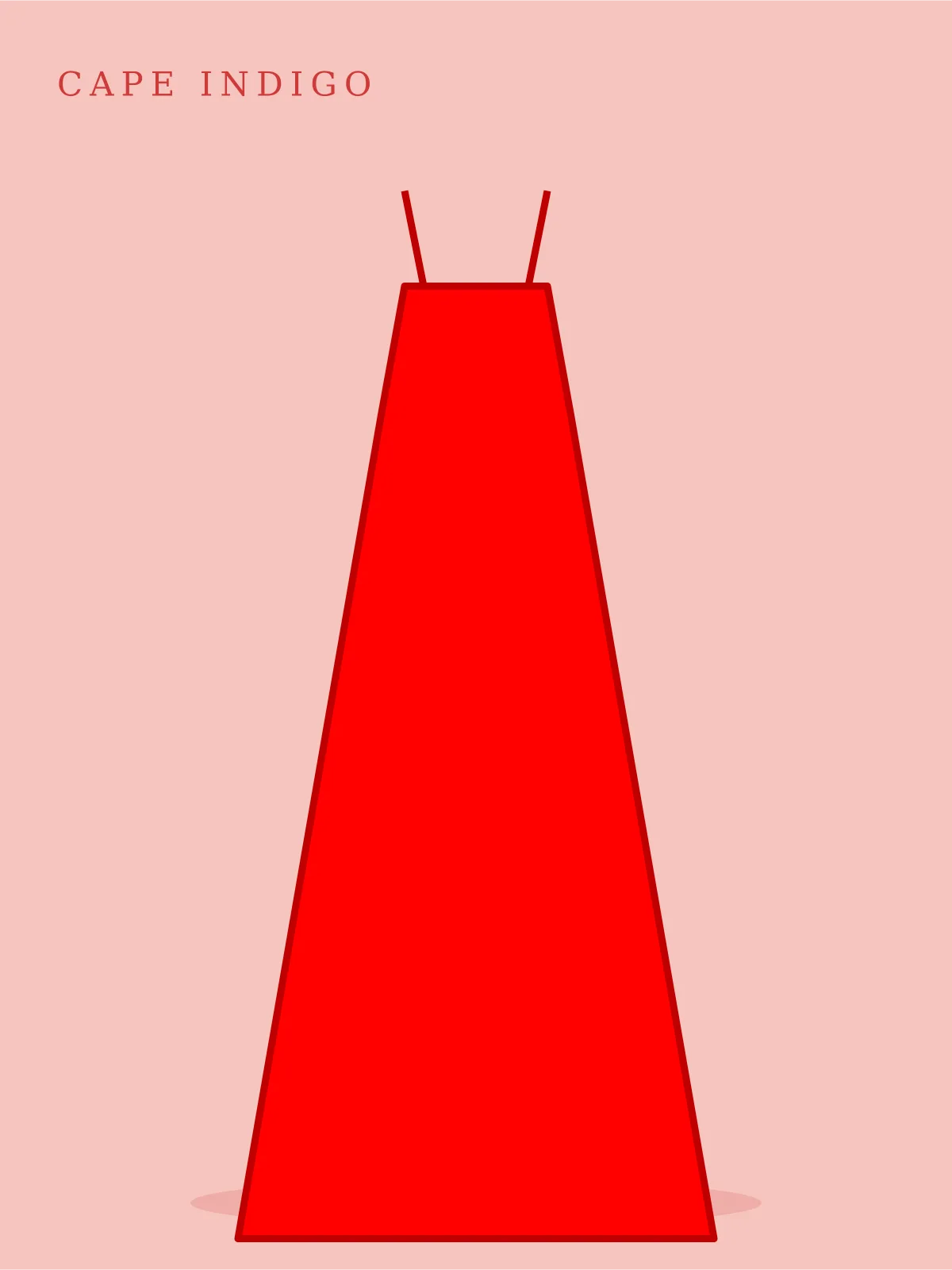 Shweshwe Wrap Dress in red